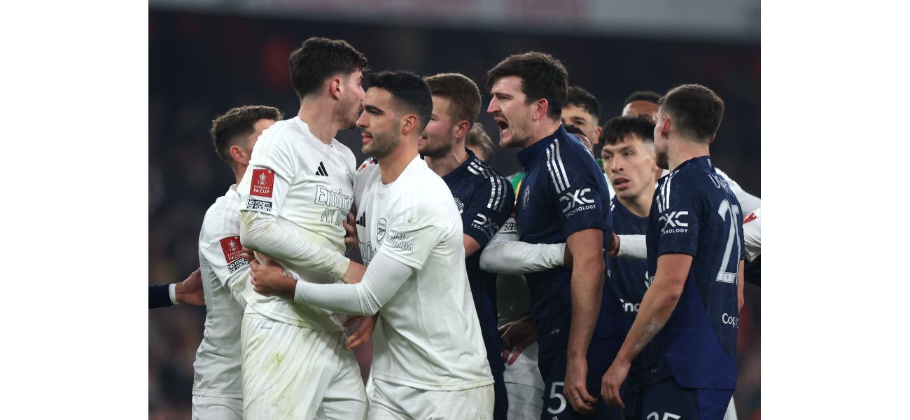 Man Utd's Harry Maguire insults Arsenal player and accuses them of cheating during FA Cup victory.