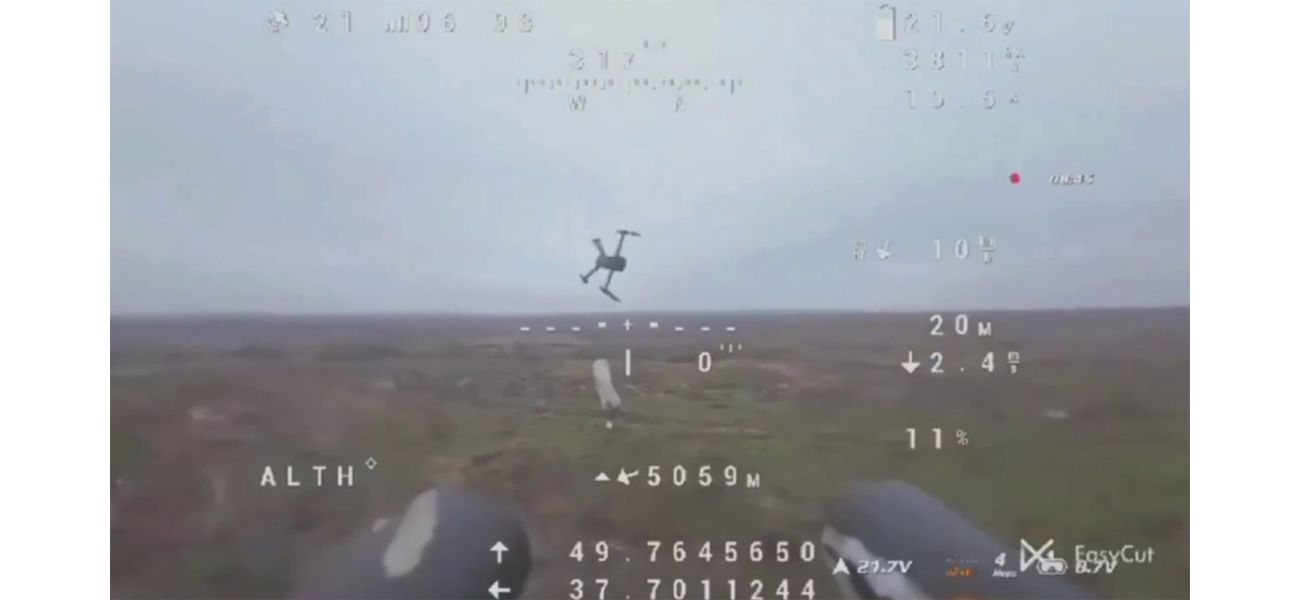 A Ukrainian drone with a shotgun takes down three Russian opponents.