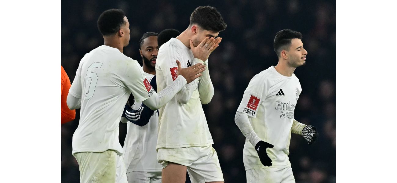 Kai Havertz's spouse receives disturbing messages following Arsenal's defeat by Manchester United in the FA Cup.