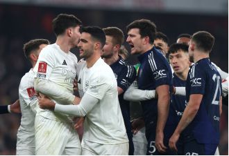 Man Utd's Harry Maguire insults Arsenal player and accuses them of cheating during FA Cup victory.