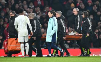 Arteta gives update on Jesus injury following Arsenal's loss to Man Utd.