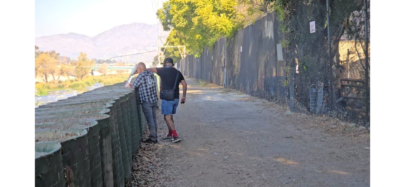 Man prevented from setting fire to dead leaves in LA after recent deadly wildfires.