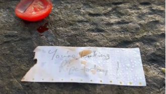 Dubliners puzzled by strange trend of tomatoes being placed on bridge.