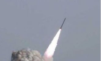 Houthis launch missile attack towards Israel.
