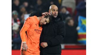Guardiola clarifies heated exchange with Ortega following Man City's tie against Brentford.