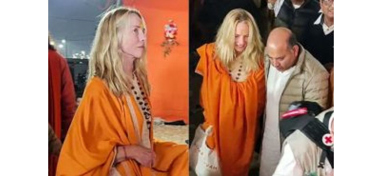 Steve Jobs' spouse, Laurene Powell, receives spiritual initiation at Maha Kumbh.