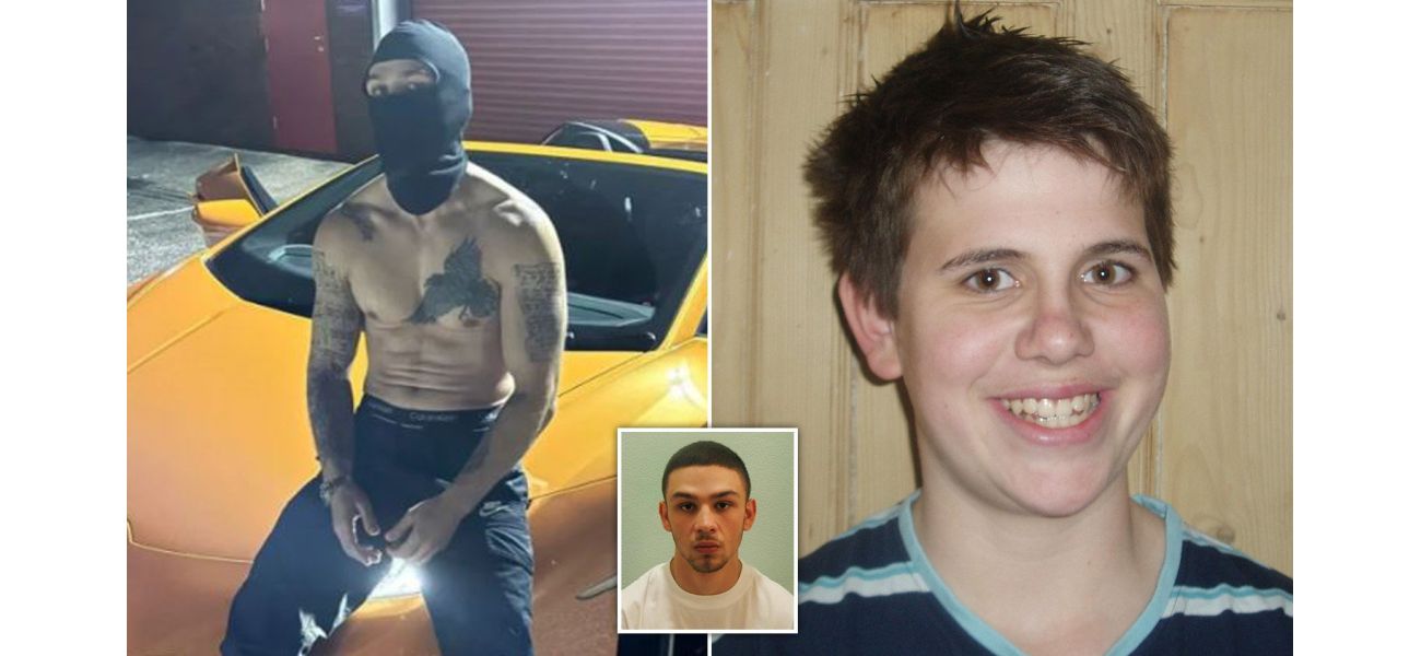 A drill rapper who wears a mask has been revealed as a murderer, bragging about killing a schoolboy.