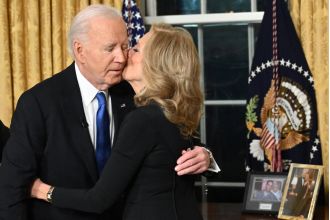 Biden cautions against American oligarchy before Trump's inauguration.