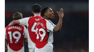 Declan Rice praises Arsenal teammate for his performance in their win against Tottenham.