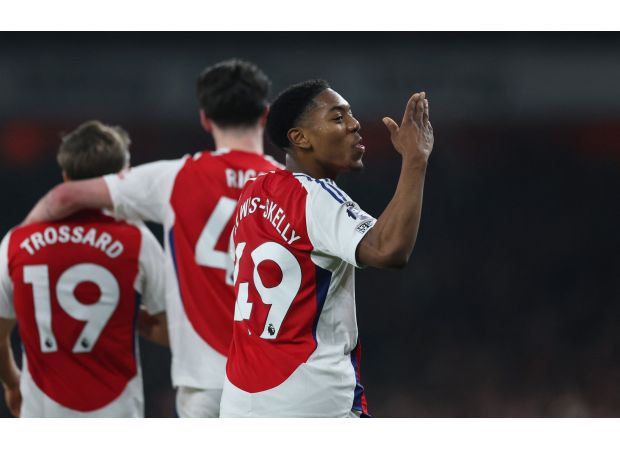 Declan Rice praises Arsenal teammate for his performance in their win against Tottenham.