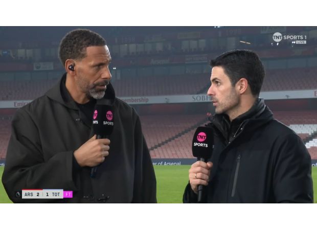 Arteta responds to Ferdinand's suggestion that Arsenal should look for a new striker.