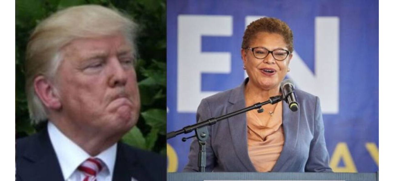 The mayor of Los Angeles, Karen Bass, and President Trump argue about the handling of California's wildfires.