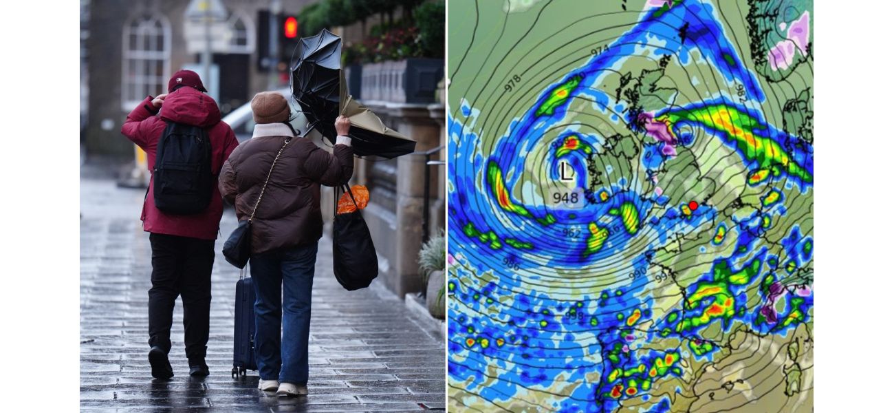Track Storm Herminia's path and see which parts of the UK will experience strong winds of up to 75mph.