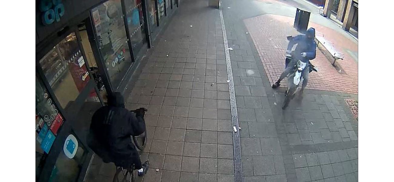 Teenage gunmen on a bike shot and injured another cyclist at close range, causing a shocking incident.