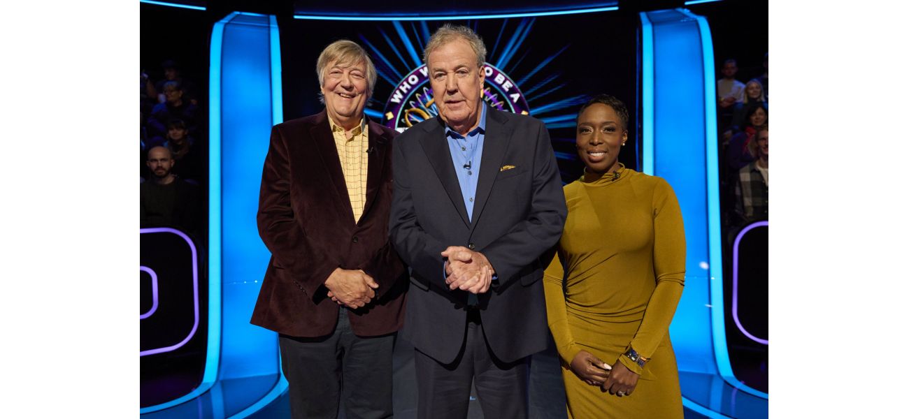 Stephen Fry wins £250,000 on Who Wants To Be A Millionaire? with help from Jeremy Clarkson.