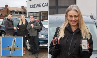 Mom travels 1,300 miles to Manchester via Spain for cheaper car over train.