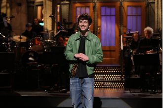 Actor Timothée Chalamet criticized for making inappropriate joke about deceased politician.