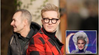 Celebrities pay their respects at The Vivienne's funeral, including Ian 'H' Watkins and Jade Thirlwall.