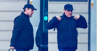 Peter Kay makes rare appearance before starting tour.