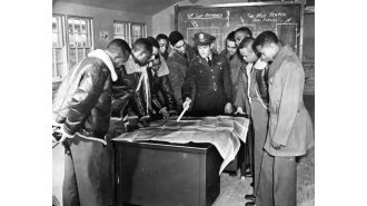 The Air Force will continue to use training videos with Tuskegee Airmen after evaluating their content.