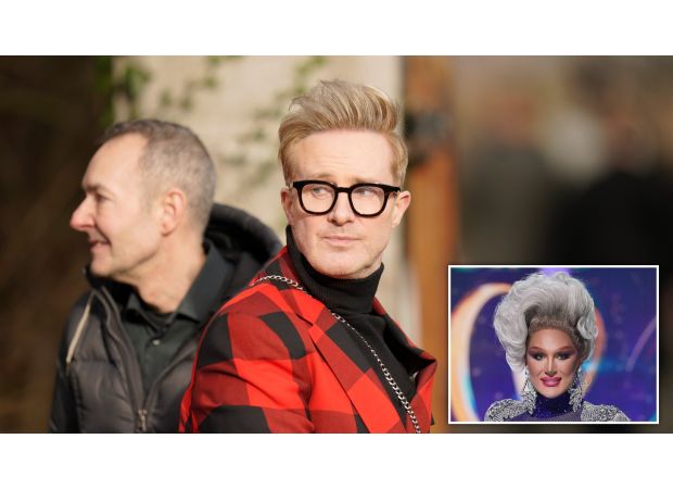 Celebrities pay their respects at The Vivienne's funeral, including Ian 'H' Watkins and Jade Thirlwall.