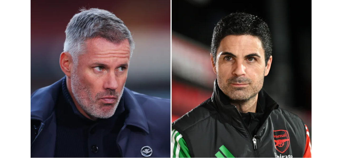 Arteta stands up for Arsenal player after negative comments from Carragher, praising their talent and performance.
