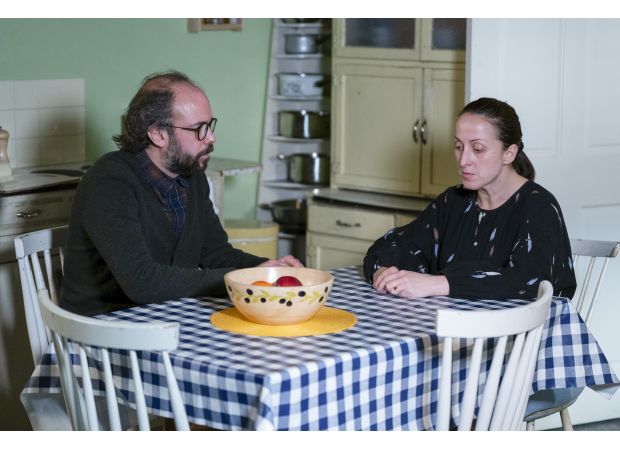 Reiss from EastEnders tries to hide his wrongdoing while Sonia is shocked.