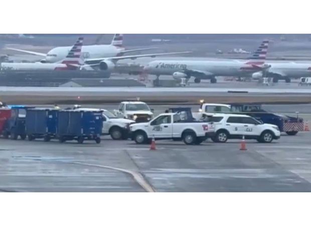 Airport employee killed by mobile ramp.