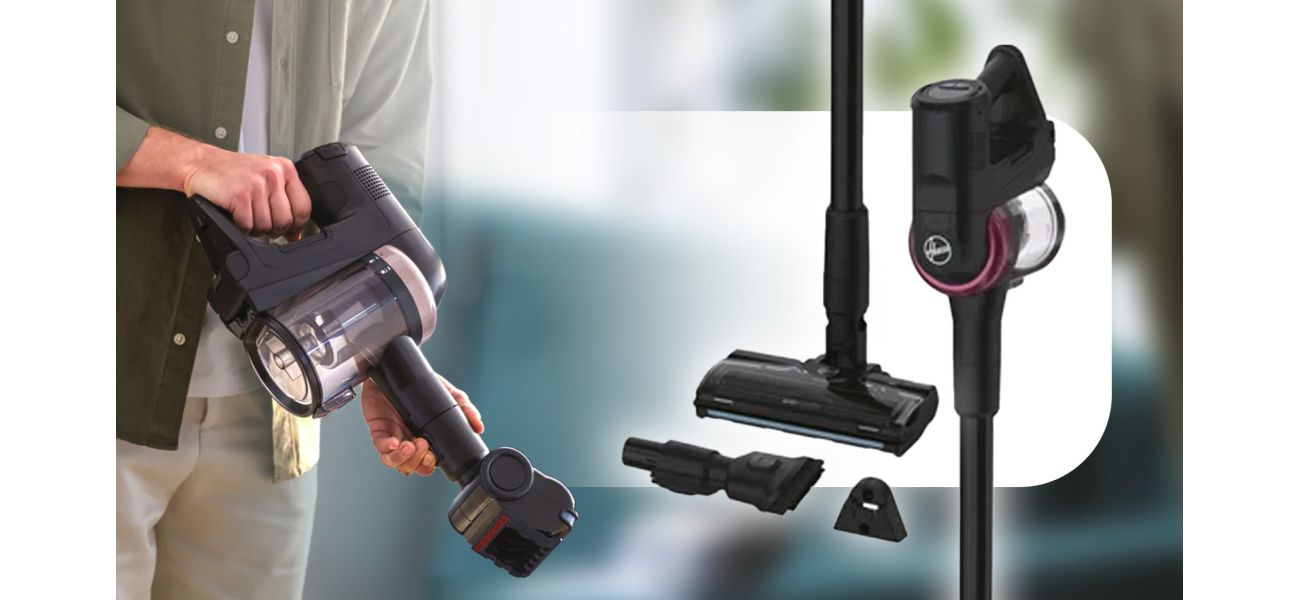 Effortlessly clean with Hoover's Cordless Vacuum and Anti Hair Wrap tech (now £90 off).