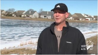 Jump roper rescues drowning teen in icy pond using unique ability.