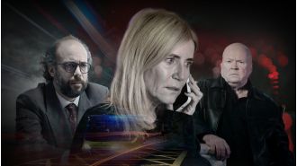 A shocking murder in EastEnders leads to a dramatic ambulance chase in the Square.