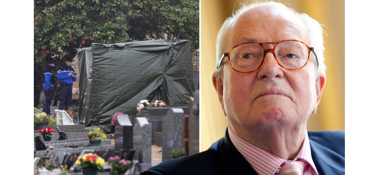 The grave of a French extremist was damaged shortly after his burial.