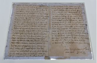 The last letter of Mary Queen of Scots before her execution will be shown to the public.
