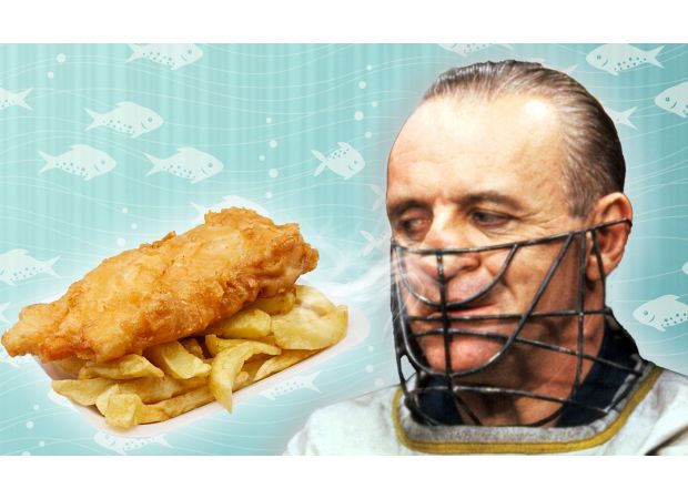 Welsh actor Sir Anthony Hopkins surprises people at a local fish and chip shop during a visit to his hometown.