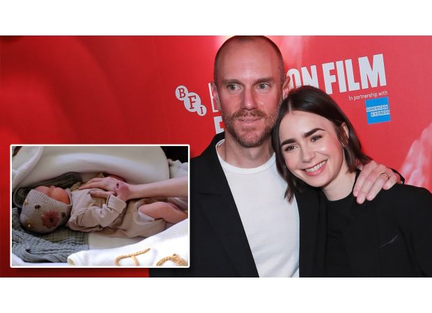 Lily Collins reveals surprising arrival of first child through surrogacy.