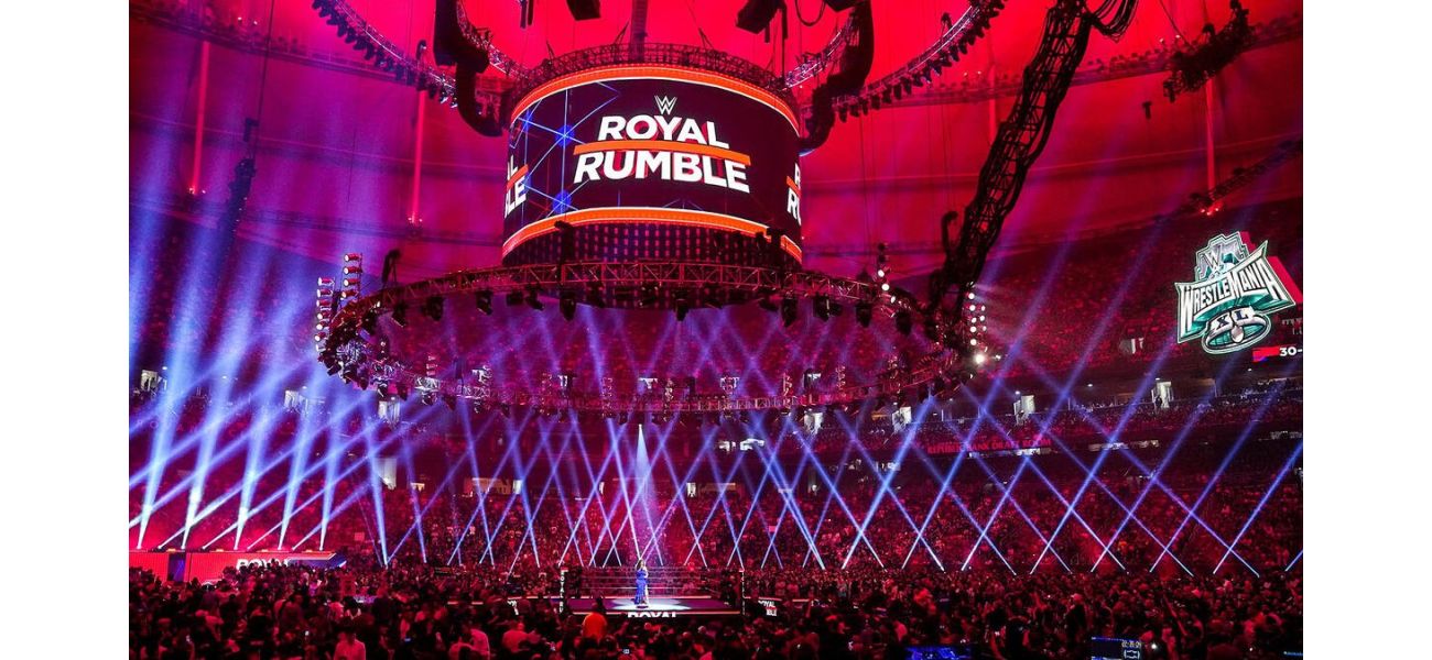 A WWE wrestler has a clothing mishap during the Royal Rumble match.
