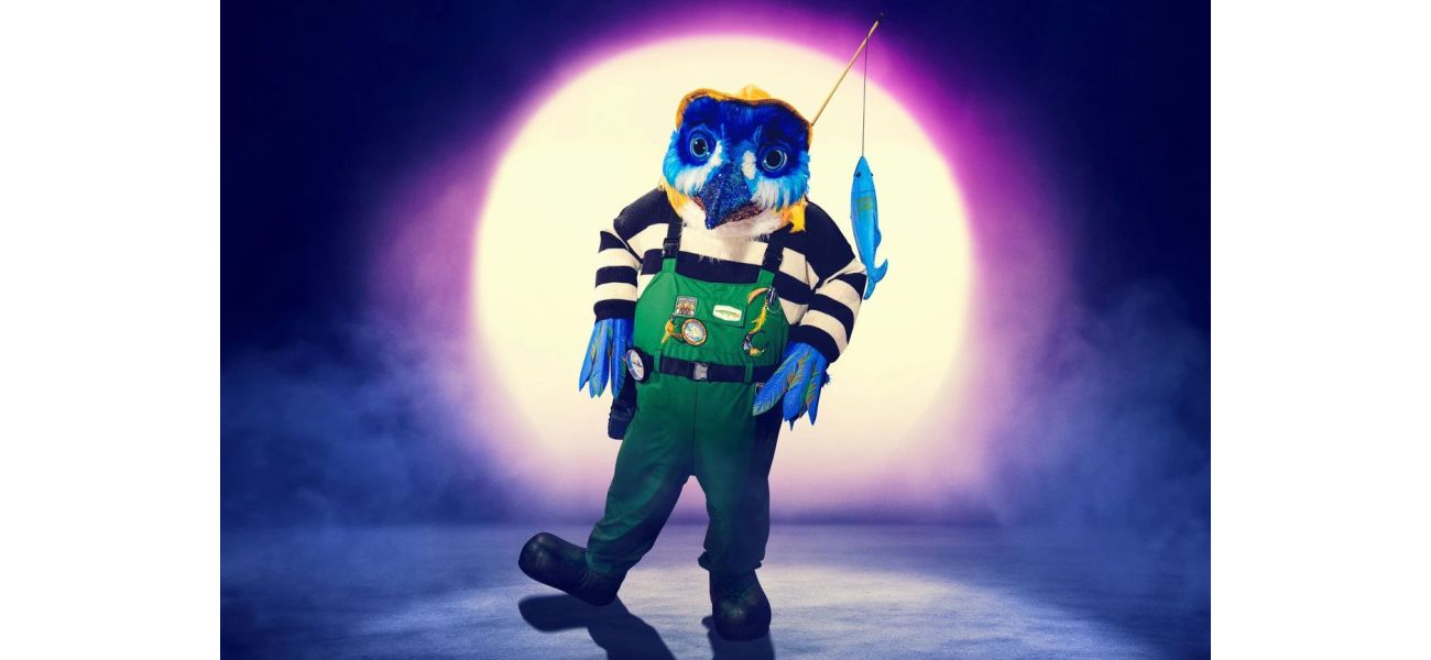 Davina McCall is surprised by the reveal of Kingfisher's true identity on The Masked Singer, causing her to fall down.