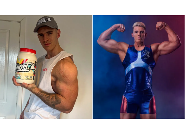 Gladiator actor criticized for promoting body-building supplements falsely targeted at children.