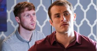 EastEnders' Jamie Borthwick meets up with ex co-star who looks completely different.