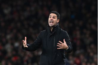 Arteta provides update on Arsenal's search for a striker before transfer deadline day.