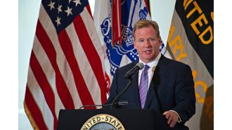 Goodell says diversity, equity, and inclusion efforts in the NFL are not making progress.