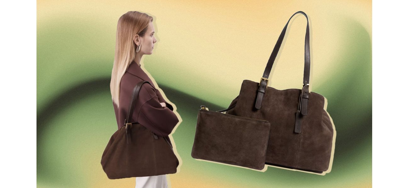 M&S introduces Suede Tote Bag, perfect for work.