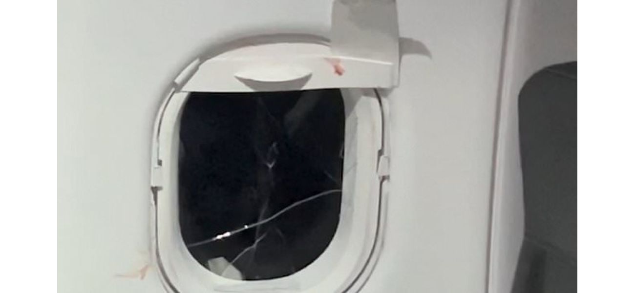 Man stopped from breaking plane window during flight.