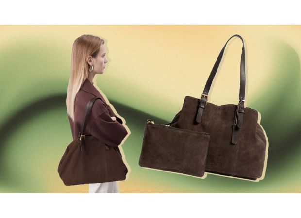 M&S introduces Suede Tote Bag, perfect for work.