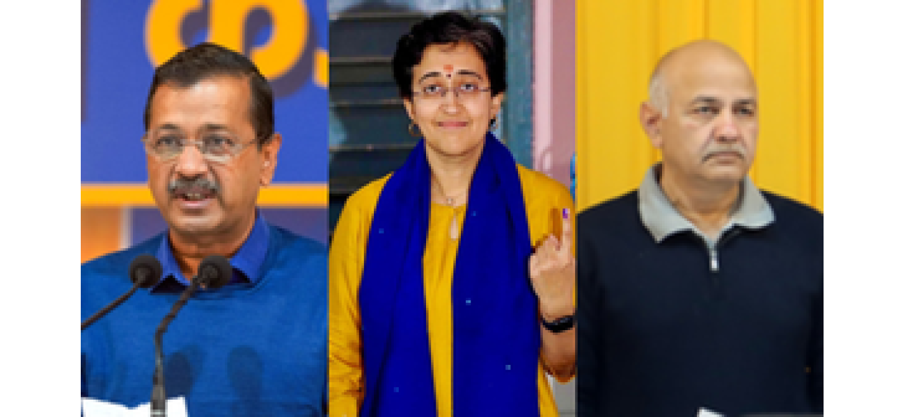 Early results of Delhi election show Kejriwal in the lead, while Atishi and Sisodia are falling behind.