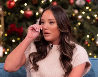 Reality TV star Charlotte Crosby was emotionally distraught after her newborn daughter had to be taken to the hospital.