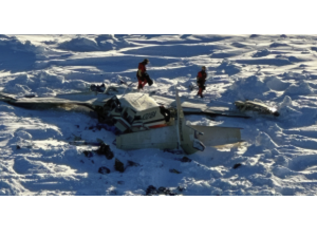 A small plane, with 10 people on board, has been discovered crashed in western Alaska, resulting in the death of all passengers.