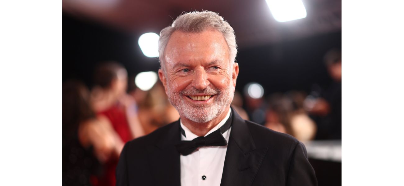 Actor Sam Neill remains positive and upbeat despite undergoing treatment for blood cancer, as seen during a recent public event.