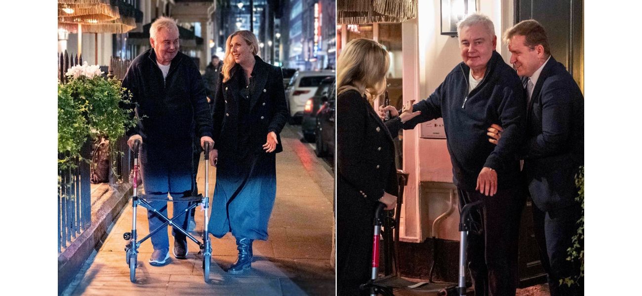 Eamonn Holmes has a good time with his lawyer while going through a divorce with Ruth Langsford.