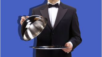 A man pays £1,500 to be a butler for a sex worker, but there is no physical intimacy involved.